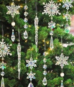 Christmas Tree Ornament, Crystal Suncatcher, Wall Decor for Christmas, Stocking Stuffer,Winter Decoration, Christmas Gift Idea, Gift for Her